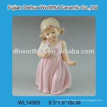 Ceramic wedding decoration in girl shape